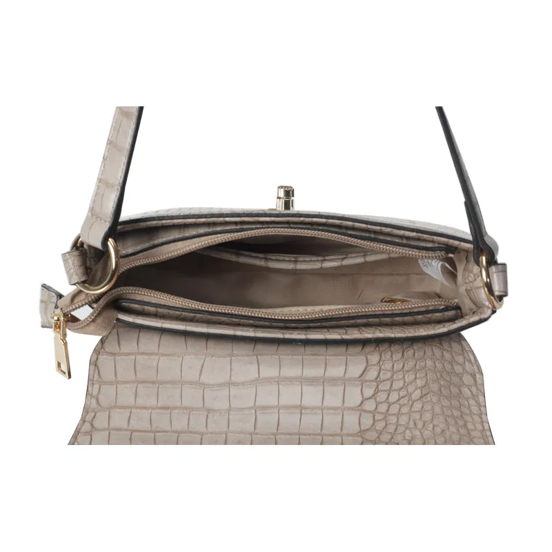 Textured Embossed Sling Bag