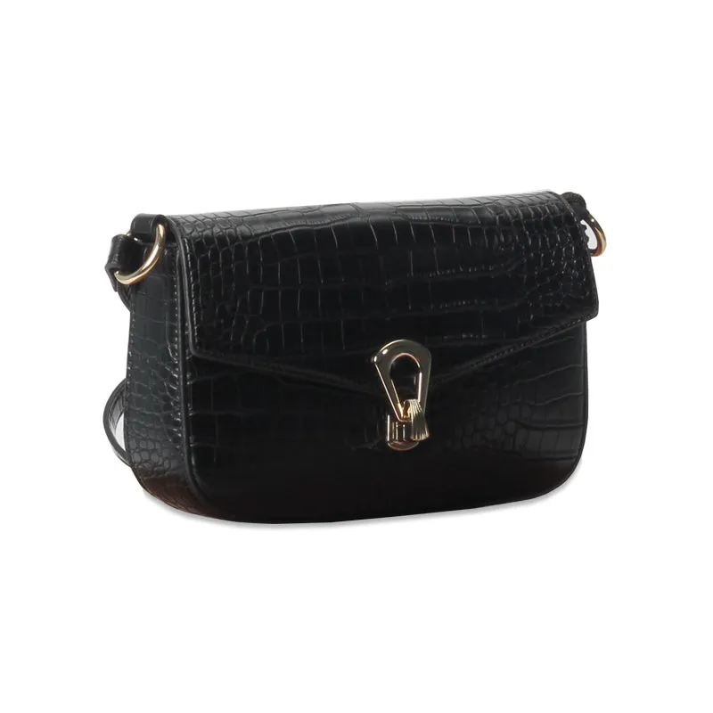 Textured Embossed Sling Bag