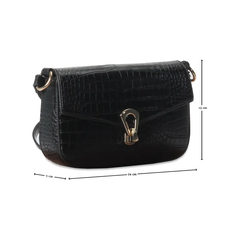 Textured Embossed Sling Bag