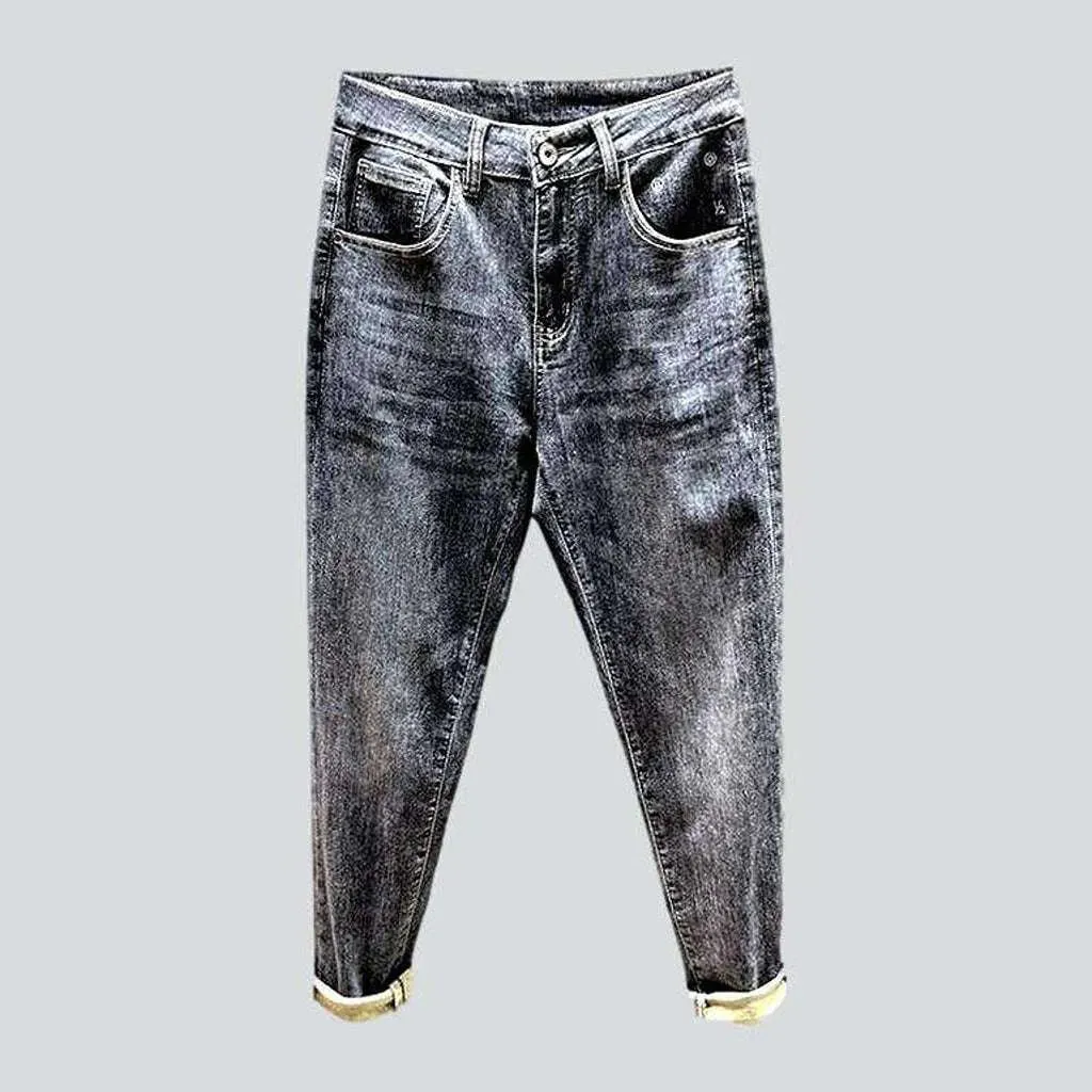 Trendy style men's baggy jeans