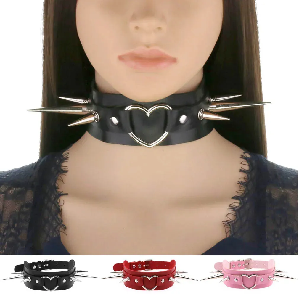 Ultra Goth Spiked Collar