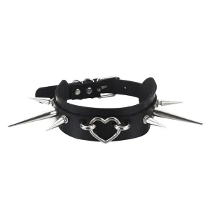 Ultra Goth Spiked Collar