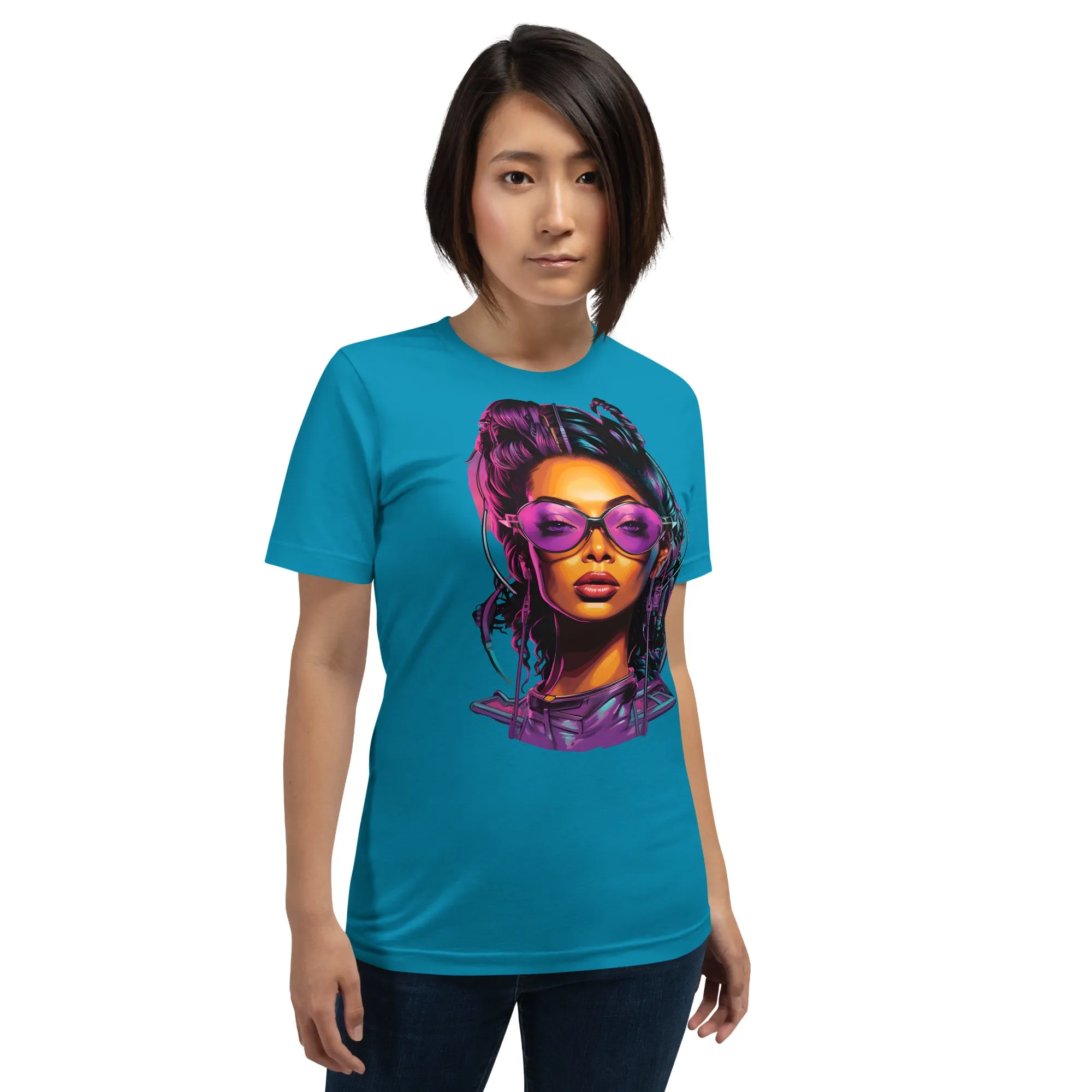 Unleash Your Inner Cyber Punk with Women's Cyber Punk T-Shirts 004