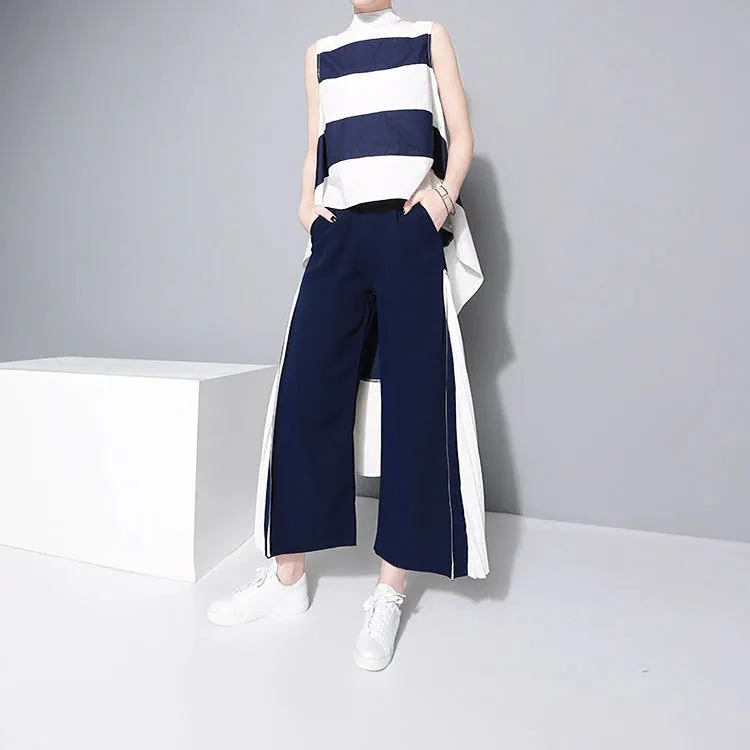 Women's Spring High-Waist Loose Long Pants