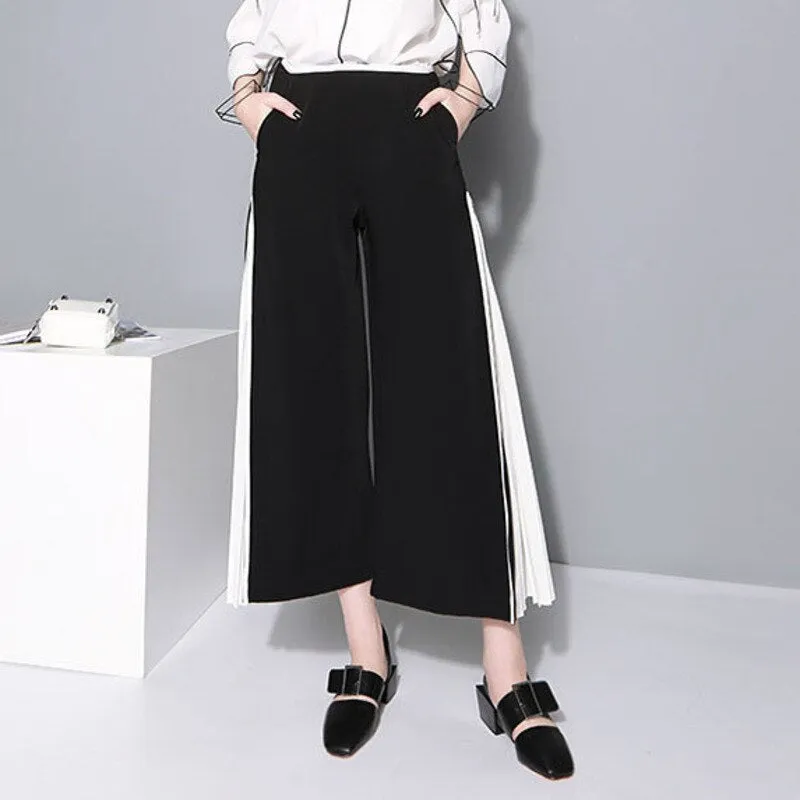 Women's Spring High-Waist Loose Long Pants