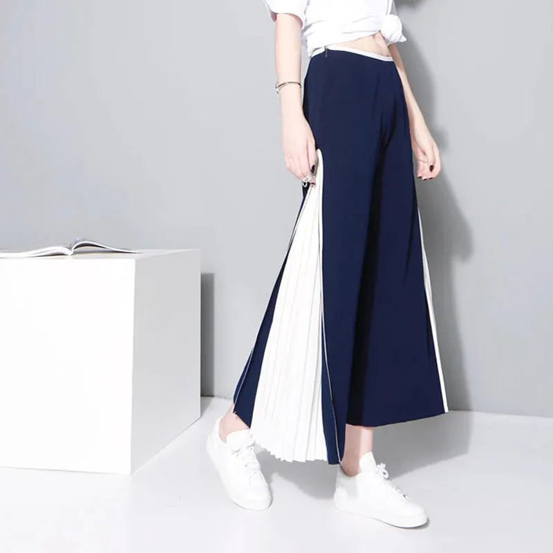 Women's Spring High-Waist Loose Long Pants