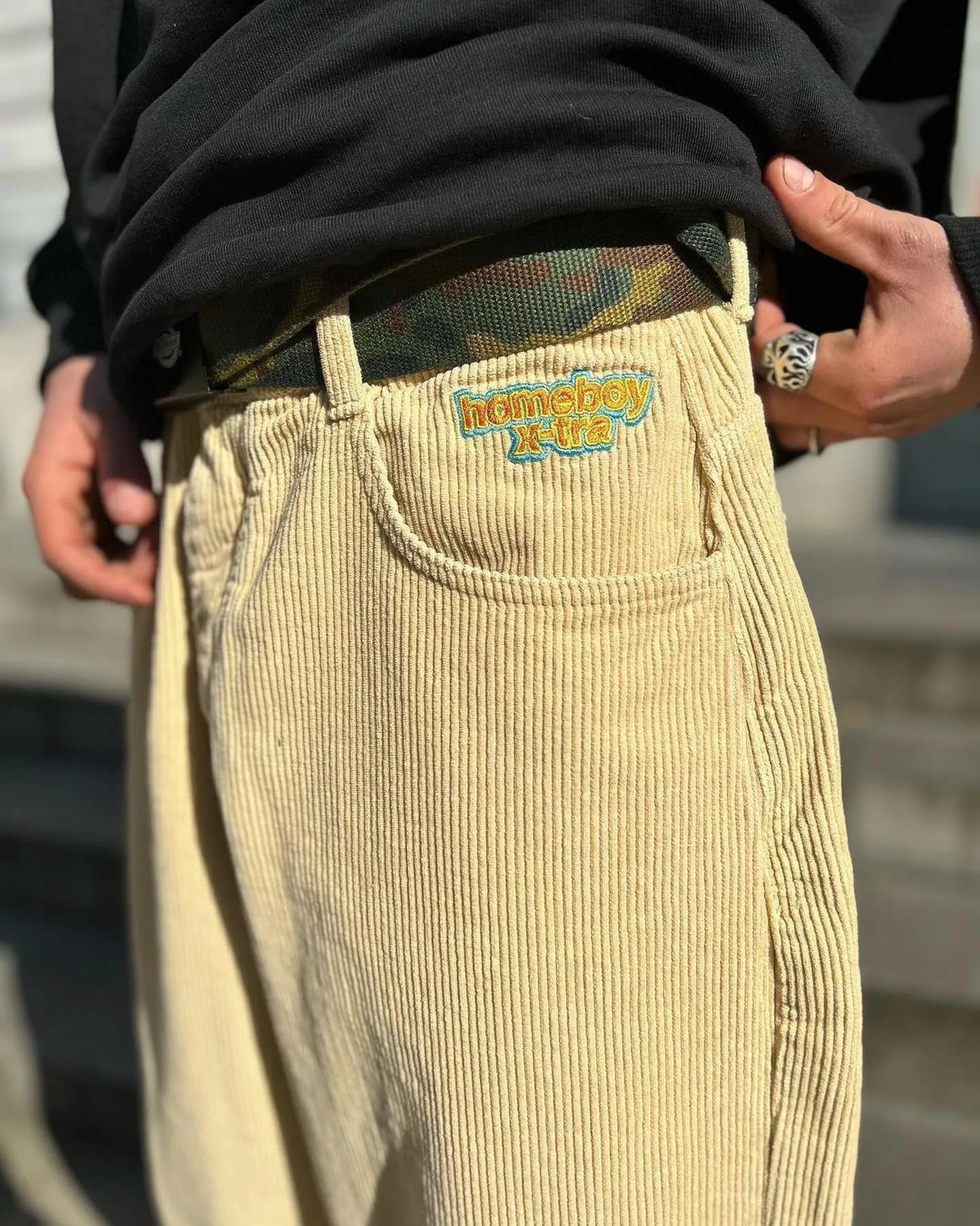 X-Tra Baggy Cord Pants Dust