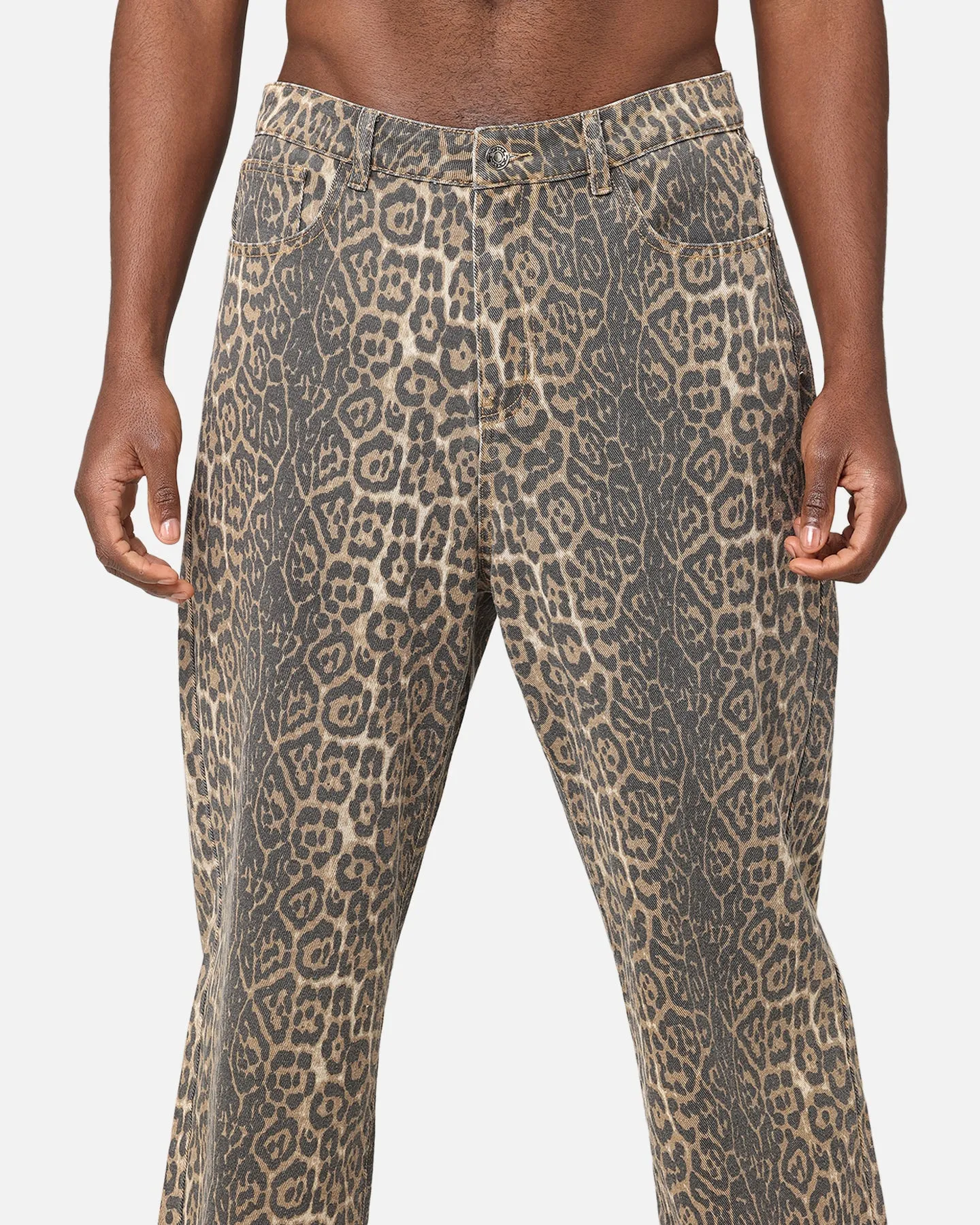 XXIII Leopard Baggy Jeans Leopard