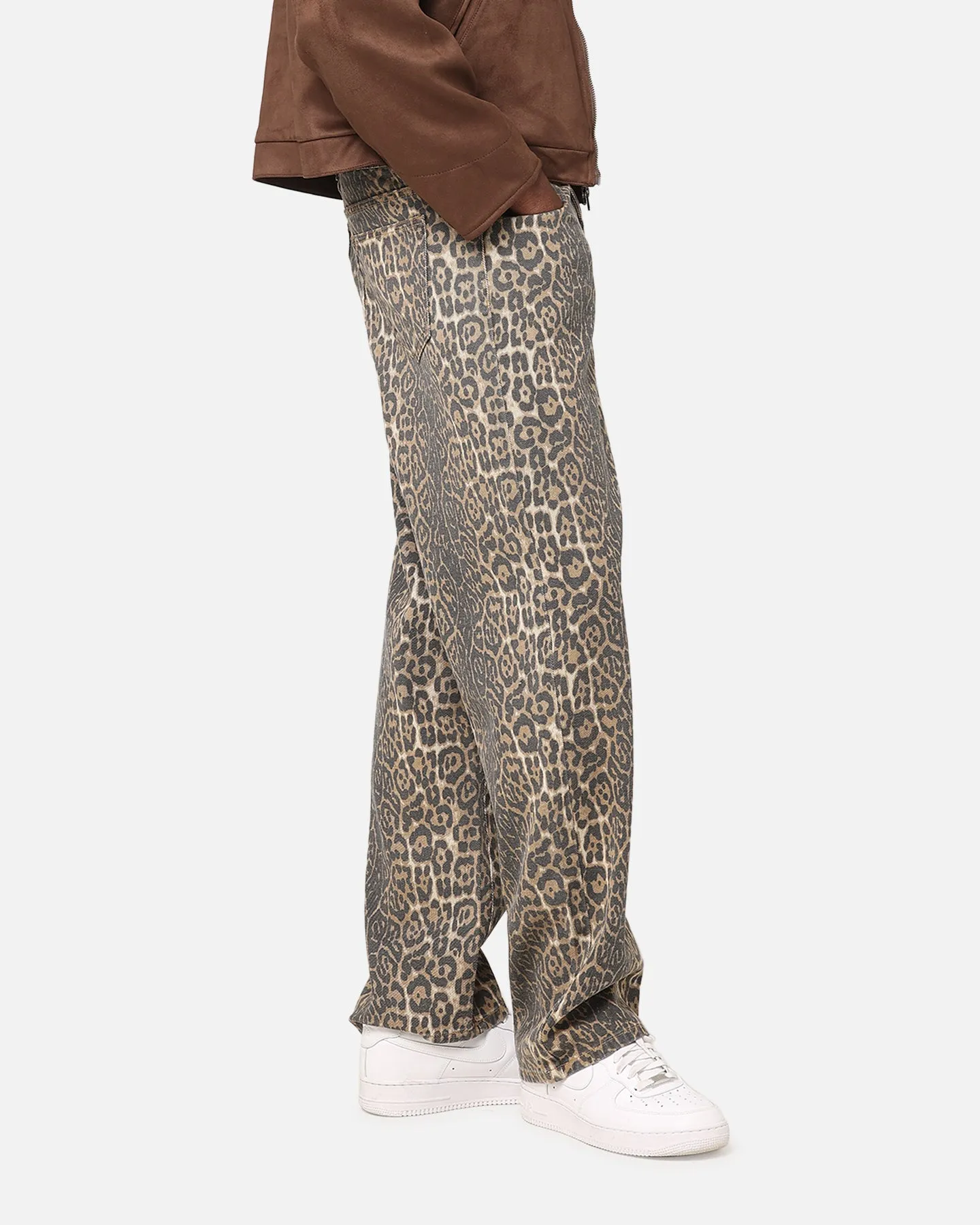 XXIII Leopard Baggy Jeans Leopard